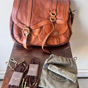 Campomaggi Brown Leather Shoulder Bag